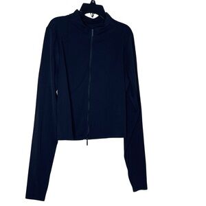 Nike Black Women's Sweatshirt. zip up. Size XL